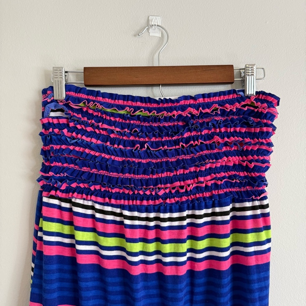 Target Pink and Blue Ruffled Cover Up - Picture 3 of 7
